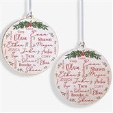 Merry Family Personalized Ornament  - 40673