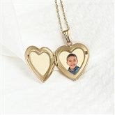Gold Photo Heart Locket