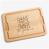 Home Owners Personalized Hardwood Cutting Board  - 40858