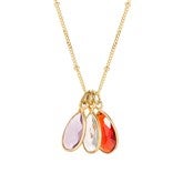 Gold 3 Teardrop Pendant