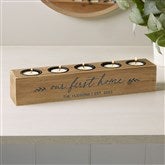 5pc Wood Tea Light Holder