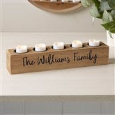 5pc Wood Tea Light Holder