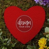 Red Large Heart Garden Stone