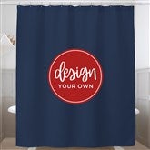 Navy Blue Shower Curtain