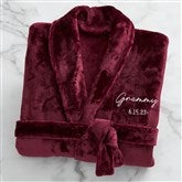 Maroon Fleece Robe-42