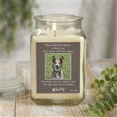 Pet Memorial Personalized Scented Glass Candle Jar  - 41634