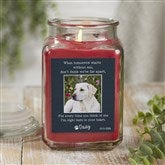 Pet Memorial Personalized Scented Glass Candle Jar  - 41634