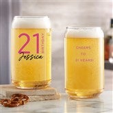 16 oz. Beer Can Glass