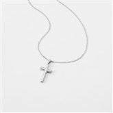 2-Tone Cross Necklace