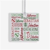 Holiday Repeating Name Personalized Christmas Ornament - 42483