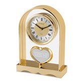 Gold Heart Clock