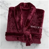 Maroon Fleece Robe-42