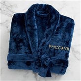 Navy Fleece Robe- 47