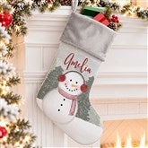 Watercolor Snowman Personalized Christmas Stockings  - 43075