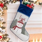 Watercolor Snowman Personalized Christmas Stockings  - 43075