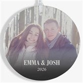 Merry  Bright Personalized Photo Christmas Ornaments - 43126