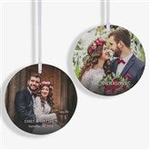 Wedded Bliss Photo Personalized Ornament  - 43134