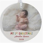 Bundle Of Joy Personalized First Christmas Photo Ornament - 43136