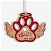 Pet Memorial Wings Personalized Wood Ornament - 43148