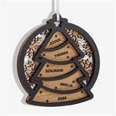 Family Tree Personalized Two Piece Wood Ornament  - 43149