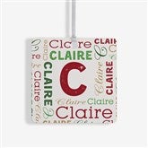 Christmas Repeating Name Personalized Ornament  - 43152