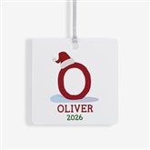 Initially Santa Personalized Christmas Ornaments - 43225