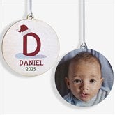Initially Santa Personalized Christmas Ornaments - 43225