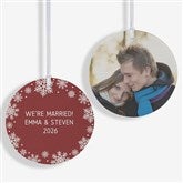 Snowflake Personalized Photo Christmas Ornaments - 43228