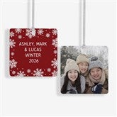 Snowflake Personalized Photo Christmas Ornaments - 43228