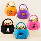 Halloween Characters Embroidered Plush Halloween Treat Bag - 43324