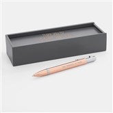 Engraved Recognition Rose Gold/Silver Pen and Box  - 43493