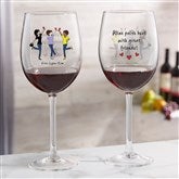3 Friends White Wine Glass