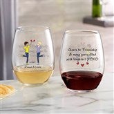 2 Friends Stemless Wine Glass