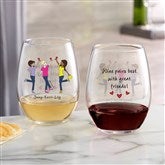 3 Friends Stemless Wine Glass