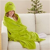 Hooded Grinch Blanket