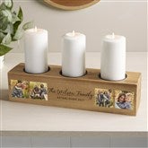 3 pc Wood Pillar Holder