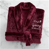 Maroon Fleece Robe-42