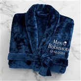 Navy Fleece Robe- 47
