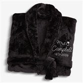 Bride Bling Wedding Embroidered Luxury Fleece Robes - 44664