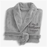 Bride Bling Wedding Embroidered Luxury Fleece Robes - 44664