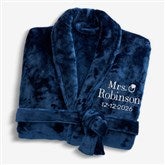 Bride Bling Wedding Embroidered Luxury Fleece Robes - 44664