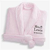 Bride Bling Wedding Embroidered Luxury Fleece Robes - 44664