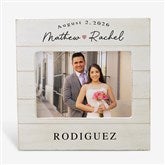 Simply Us Personalized Wedding Shiplap Picture Frame - 44681