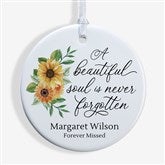 Beautiful Soul Personalized Memorial Photo Ornament - 44794