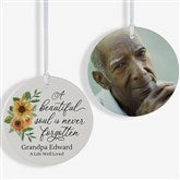 Beautiful Soul Personalized Memorial Photo Ornament - 44794