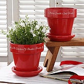 Red Flower Pot