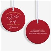 Girls Trips Personalized Christmas Ornament  - 45625