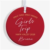 Girls Trips Personalized Christmas Ornament  - 45625