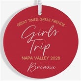 Girls Trips Personalized Christmas Ornament  - 45625