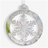 Snowflake Personalized Acrylic Christmas Ornament - 45710